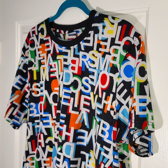 Fresh Prints of Bel Air Mens T-shirt XL Letters multicolor - Picture 4 of 5